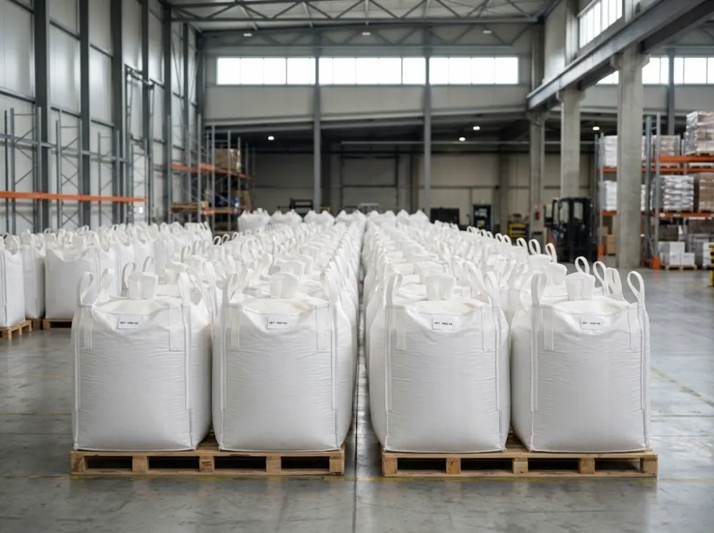 1 t FIBC big bags in a warehouse
